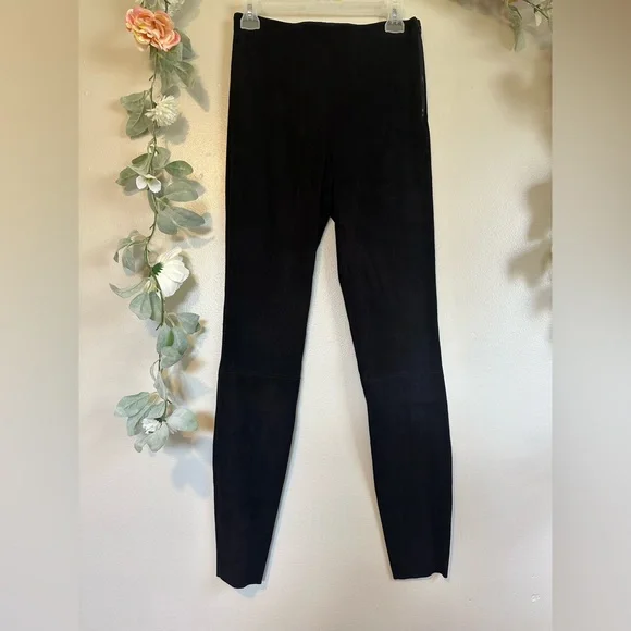 Alice + Olivia Maddox Suede Leggings